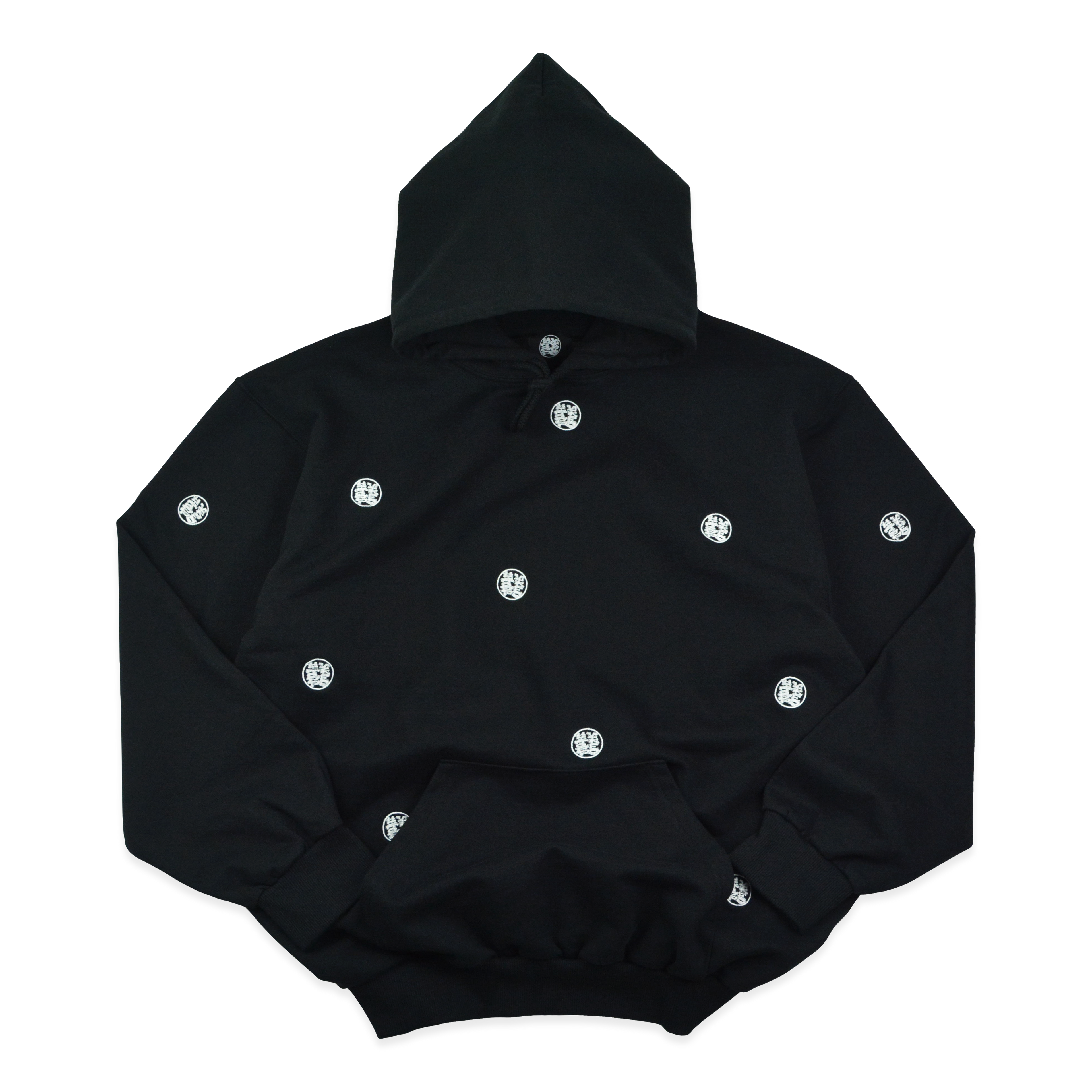 TOKEN HOODIE BLACK/WHITE