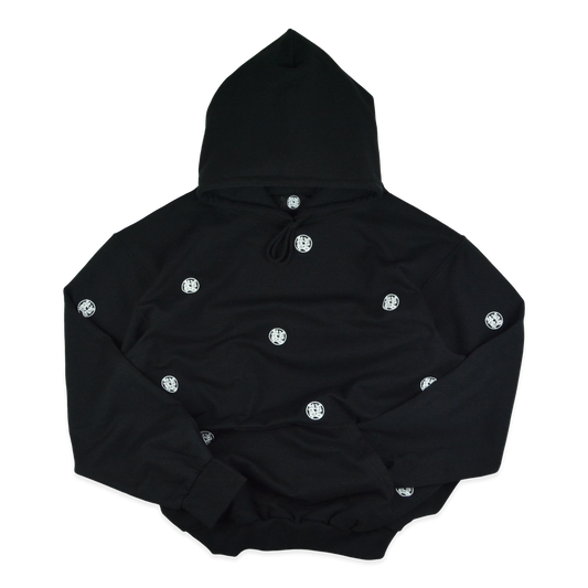 TOKEN HOODIE BLACK/WHITE