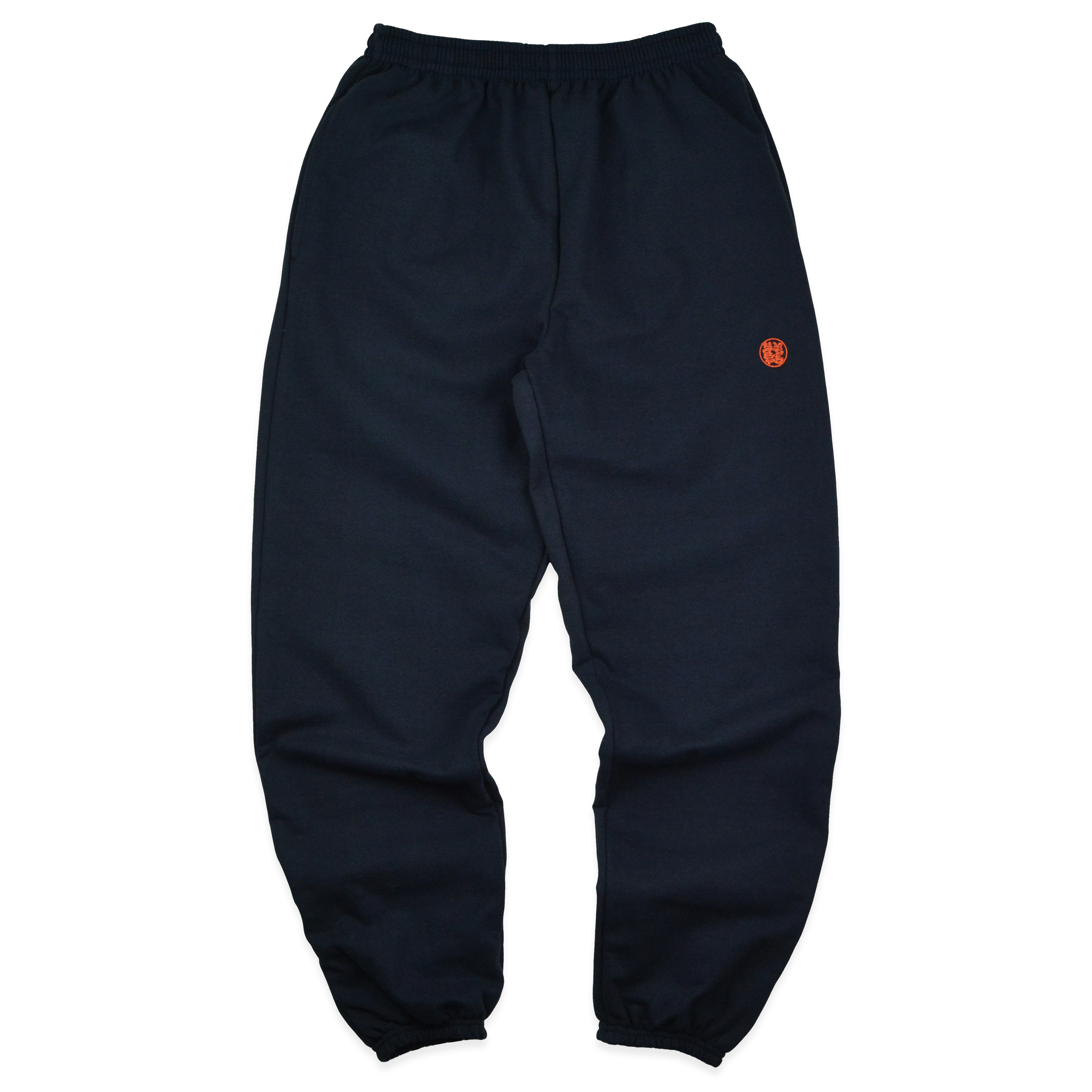 TOKEN SWEATPANTS NAVY/ORANGE