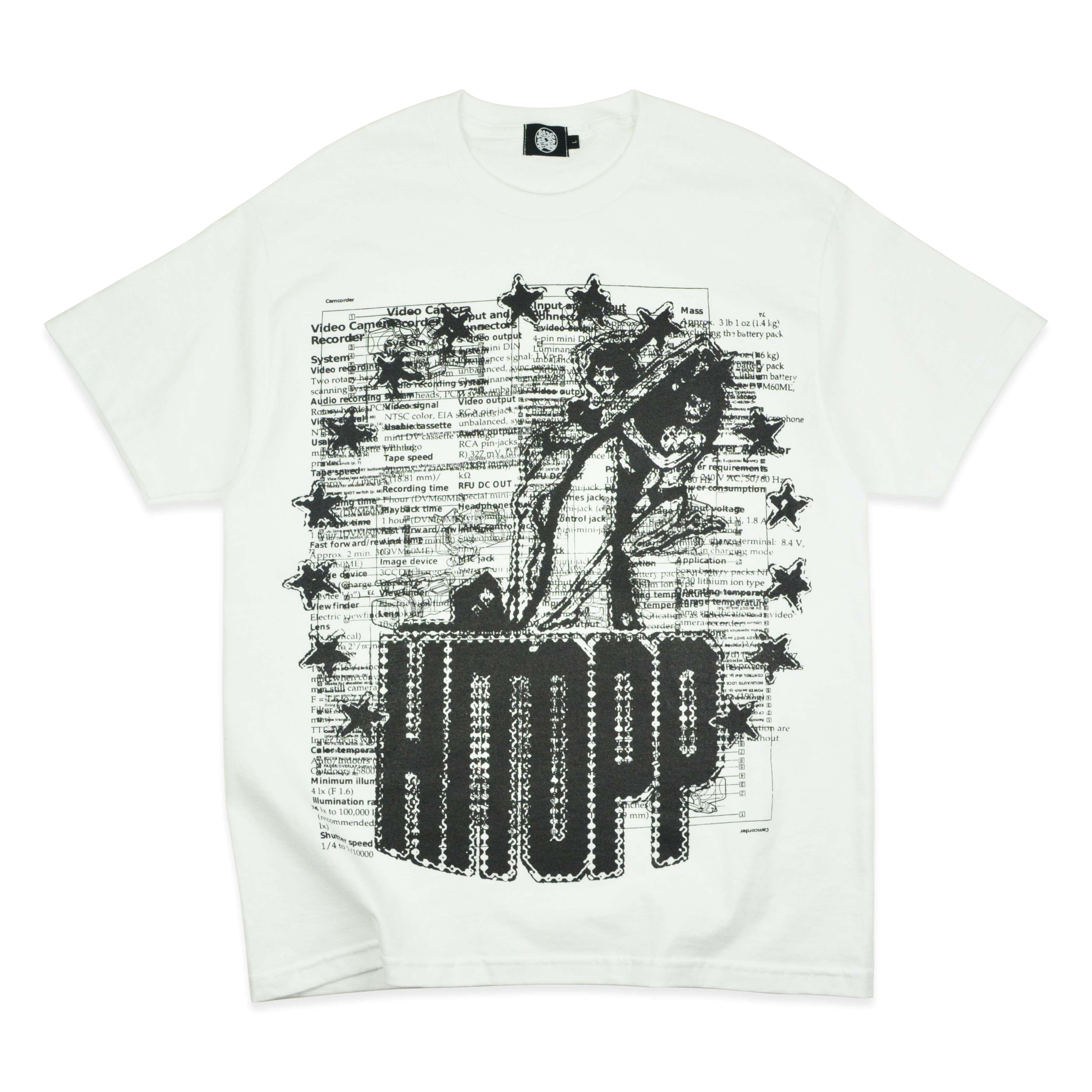 VX1 TEE WHITE/BLACK